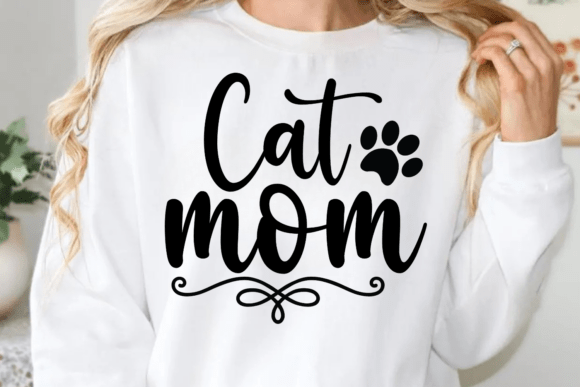 Charming Cat Mom SVG for Craft Projects