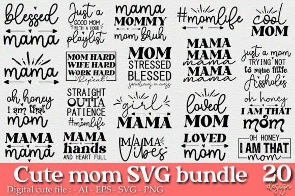 Cute Mom Svg Bundle: An Embroidery Designer’s Review