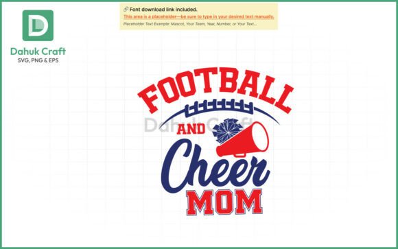 Football and Cheer Mom SVG PNG and EPS Review