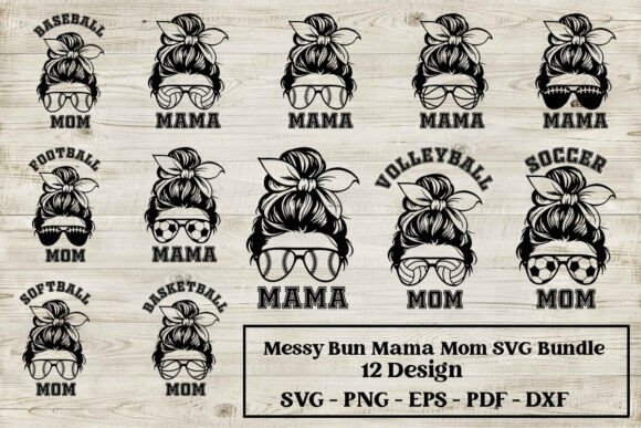 Messy Bun Mama Mom SVG Bundle: A Designer's Review
